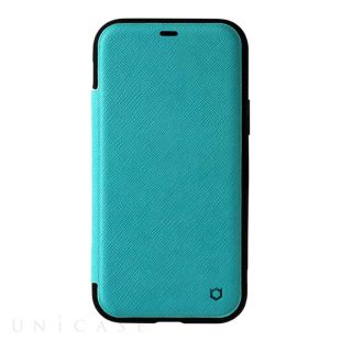 【iPhone12/12 Pro ケース】iFace Cardinaダイアリーケース (ターコイズ)-4522327937419