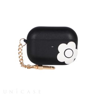 【AirPods Pro(第2/1世代) ケース】PU Leather Hybrid Case (BLACK/WHITE)-4570052747070