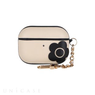 【AirPods Pro(第1世代) ケース】PU Leather Hybrid Case (IVORY/BLACK)-4570052793138