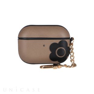 【AirPods Pro(第1世代) ケース】PU Leather Hybrid Case (TAUPE/BLACK)-4570052793121
