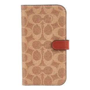【iPhone15 Plus ケース】Folio Case (Signature C Tan)-4573565909539