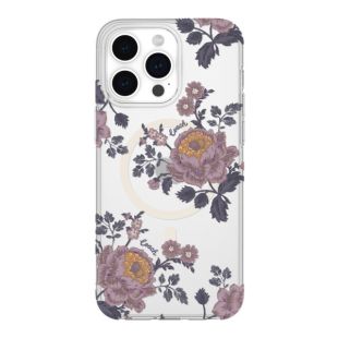 【iPhone15 Pro Max ケース】Protective Case for MagSafe (Moody Floral/Purple/Glitter/Clear)-4573565909713