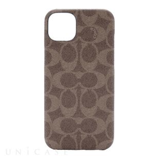 【iPhone14 Plus ケース】Slim Wrap Case (Signature C Tan)-4573565899113