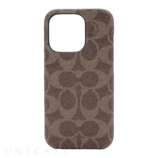 【iPhone14 Pro ケース】Slim Wrap Case (Signature C Tan)-4573565899090