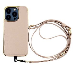 【iPhone15 Pro ケース】Cross Body Case Duo (beige)-4573558551295