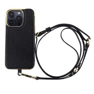 【iPhone15 Pro ケース】Cross Body Case Duo (black)-4573558551271