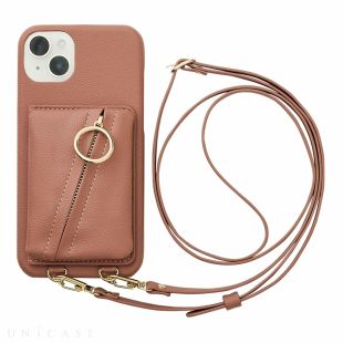 【iPhone14 Plus ケース】Clutch Ring Case (gray pink)-4573558550847