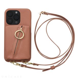 【iPhone14 Pro ケース】Clutch Ring Case (gray pink)-4573558550816