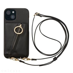 【iPhone14/13 ケース】Clutch Ring Case (black)-4573558550762