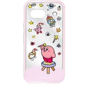 【Google Pixel 8a ケース】星のカービィ IIII fit Clear (らくがきカービィ)-4550213557311