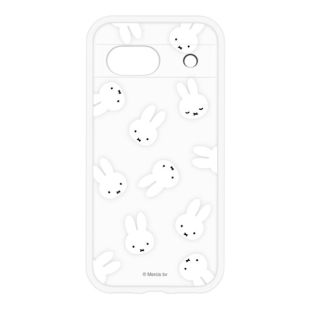 【Google Pixel 8a ケース】ミッフィー IIII fit Clear (総柄)-4550213558721