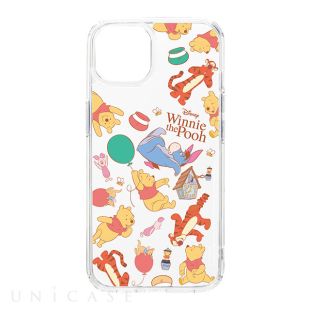 【iPhone15/14/13 ケース】クリアハイブリッドケース (くまのプーさん)-4573540886022