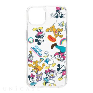 【iPhone15/14/13 ケース】クリアハイブリッドケース (ミッキー＆フレンズ)-4573540885995