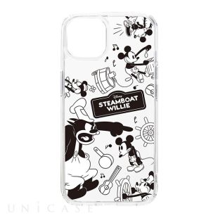 【iPhone15/14/13 ケース】クリアハイブリッドケース (蒸気船ウィリー)-4573540885988