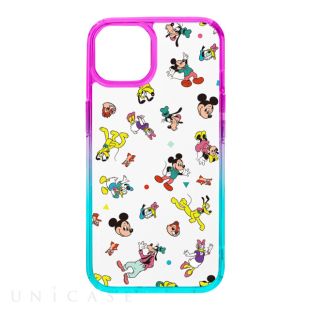 【iPhone15/14/13 ケース】グラデーションハイブリッドケース (ミッキーマウス＆フレンズ)-4573540885902