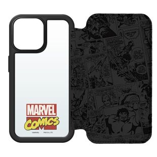 【iPhone15 Pro Max ケース】ガラスフリップケース (マーベル)-4573540886541