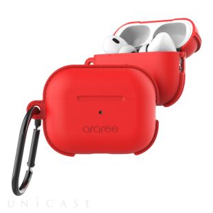 【AirPods Pro(第2/1世代) ケース】ソフトケース POPS (レッド)-4570047590421