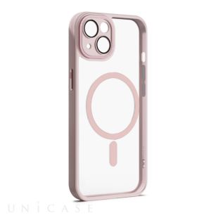 【iPhone13 ケース】レンズガード一体型MagSafe対応クリアケース (ピンク)-8809778521517