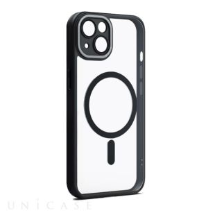 【iPhone13 ケース】レンズガード一体型MagSafe対応クリアケース (ブラック)-8809778521388