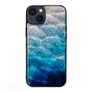【iPhone14 Plus ケース】天然貝ケース (Blue Lake)-4570047576050