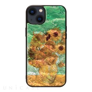 【iPhone14 Plus ケース】天然貝ケース (ひまわり)-4570047576036