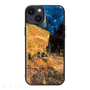 【iPhone14 Plus ケース】天然貝ケース (夜のカフェテラス)-4570047576005
