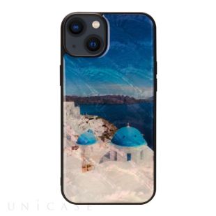 【iPhone14 Plus ケース】天然貝ケース (サントリーニ島)-4570047575992