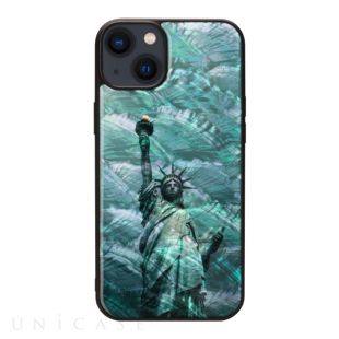 【iPhone14 Plus ケース】天然貝ケース (自由の女神)-4570047575985