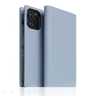 【iPhone13 Pro Max ケース】Full Grain Leather Case (パウダーブルー)-4570047561414