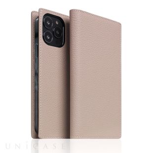 【iPhone13 Pro Max ケース】Full Grain Leather Case (ライトクリーム)-4570047561384