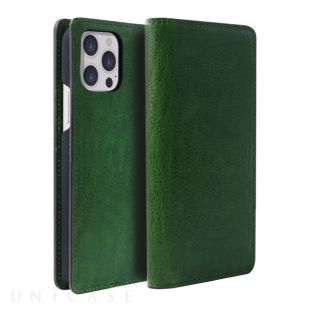 【iPhone13 Pro ケース】PIERROT LUXレザーケース(グリーン)-4570047558100