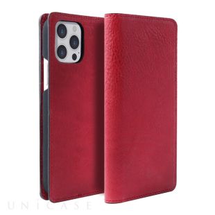 【iPhone13 Pro ケース】PIERROT LUXレザーケース(レッド)-4570047558094