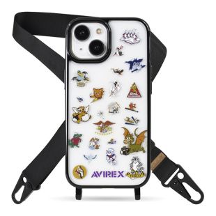 【iPhone15 ケース】ショルダーストラップ付クリアケース (キャラアソート)-4573317637383