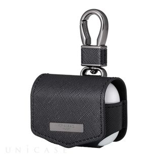 【AirPods Pro(第2/1世代) ケース】“EURO Passione” PUレザーケース (ブラック)-4570046396567