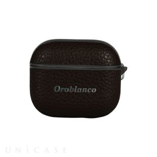 【AirPods(第3世代) ケース】“シュリンク” PU Leather Case (BLACK)-4570052779675
