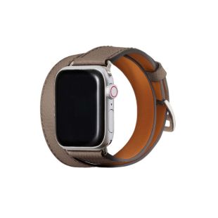【Apple Watch バンド 41/40/38mm】ダブルトゥール Apple Watch レザーバンド S/Mサイズ (ノブレッサレザー/エトープ) for Apple Watch SE(第2/1世代)/Series9/8/7/6/5/4/3/2/1-4589903613303