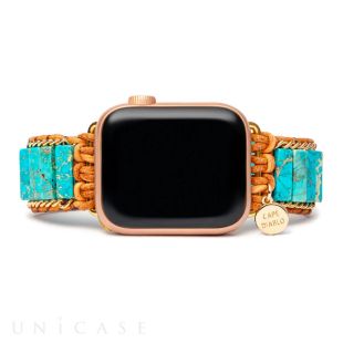 【Apple Watch バンド 49/45/44/42/41/40/38mm】アップルウォッチバント Sサイズ (ネイティブ ターコイズ) for Apple Watch Ultra2/1/SE(第2/1世代)/Series9/8/7/6/5/4/3/2/1-4570047591220
