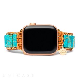 【Apple Watch バンド 49/45/44/42/41/40/38mm】アップルウォッチバント Lサイズ (ネイティブ ターコイズ) for Apple Watch Ultra2/1/SE(第2/1世代)/Series9/8/7/6/5/4/3/2/1-4570047591237