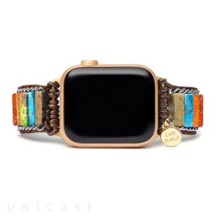 【Apple Watch バンド 49/45/44/42/41/40/38mm】アップルウォッチバント Sサイズ (チャクラ エナジー) for Apple Watch Ultra2/1/SE(第2/1世代)/Series9/8/7/6/5/4/3/2/1-4570047591206