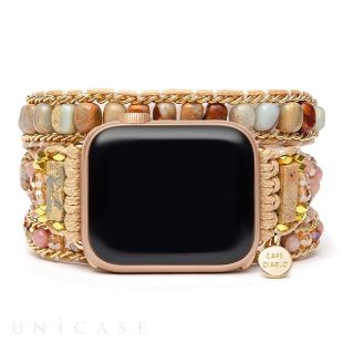 【Apple Watch バンド 49/45/44/42/41/40/38mm】アップルウォッチバント Mサイズ (スイートジャスパー) for Apple Watch Ultra2/SE(第2/1世代)/Series9/8/7/6/5/4/3/2/1-4570047574766