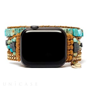 【Apple Watch バンド 49/45/44/42/41/40/38mm】アップルウォッチバント Sサイズ (ターコイズエナジー) for Apple Watch Ultra2/SE(第2/1世代)/Series9/8/7/6/5/4/3/2/1-4570047574759