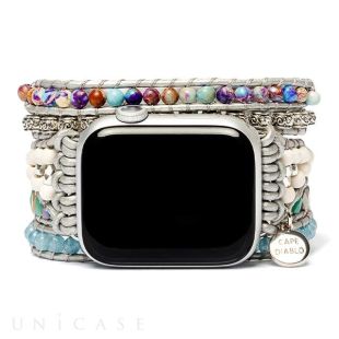 【Apple Watch バンド 49/45/44/42/41/40/38mm】アップルウォッチバント Sサイズ (オーシャンジャスパー) for Apple Watch Ultra2/SE(第2/1世代)/Series9/8/7/6/5/4/3/2/1-4570047574698