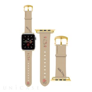 【Apple Watch バンド 45/44/42mm】サンリオキャラクターズ レザーバンド (ハローキティ) for Apple Watch SE(第2/1世代)/Series9/8/7/6/5/4/3/2/1-4550213527239