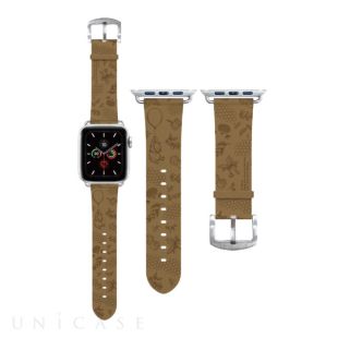 【Apple Watch バンド 45/44/42mm】ディズニーキャラクター レザーバンド (くまのプーさん) for Apple Watch SE(第2/1世代)/Series9/8/7/6/5/4/3/2/1-4550213081663