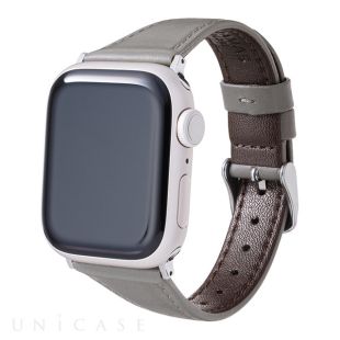 【Apple Watch バンド 41/40/38mm】”Originate” Genuine Leather Watchband (Ash Gray) for Apple Watch SE(第2/1世代)/Series9/8/7/6/5/4/3/2/1-4570046387916