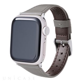 【Apple Watch バンド 49/45/44/42mm】”Originate” Genuine Leather Watchband (Ash Gray) for Apple Watch Ultra2/SE(第2/1世代)/Series9/8/7/6/5/4/3/2/1-4570046387855