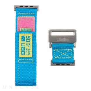 【Apple Watch バンド 45/44/42mm】UAG ACTIVEシリーズ (ブルー/ピンク) for Apple Watch SE(第2/1世代)/Series9/8/7/6/5/4/3/2/1-4988481830810