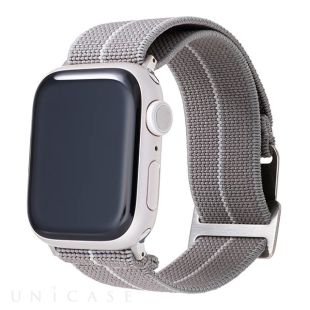 【Apple Watch バンド 41/40/38mm】”MARINE NATIONALE” STRAP (Gray/White) for Apple Watch SE(第2/1世代)/Series9/8/7/6/5/4/3/2/1-4570046387817