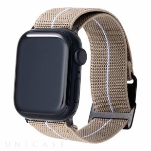 【Apple Watch バンド 49/45/44/42mm】”MARINE NATIONALE” STRAP (Tan/White) for Apple Watch Ultra2/SE(第2/1世代)/Series9/8/7/6/5/4/3/2/1-4570046387787
