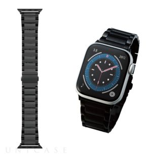 【Apple Watch バンド 41/40/38mm】バンド/プレミアムステンレス/3連タイプ (ブラック) for Apple Watch SE(第2/1世代)/Series8/7/6/5/4/3/2/1-4549550232296